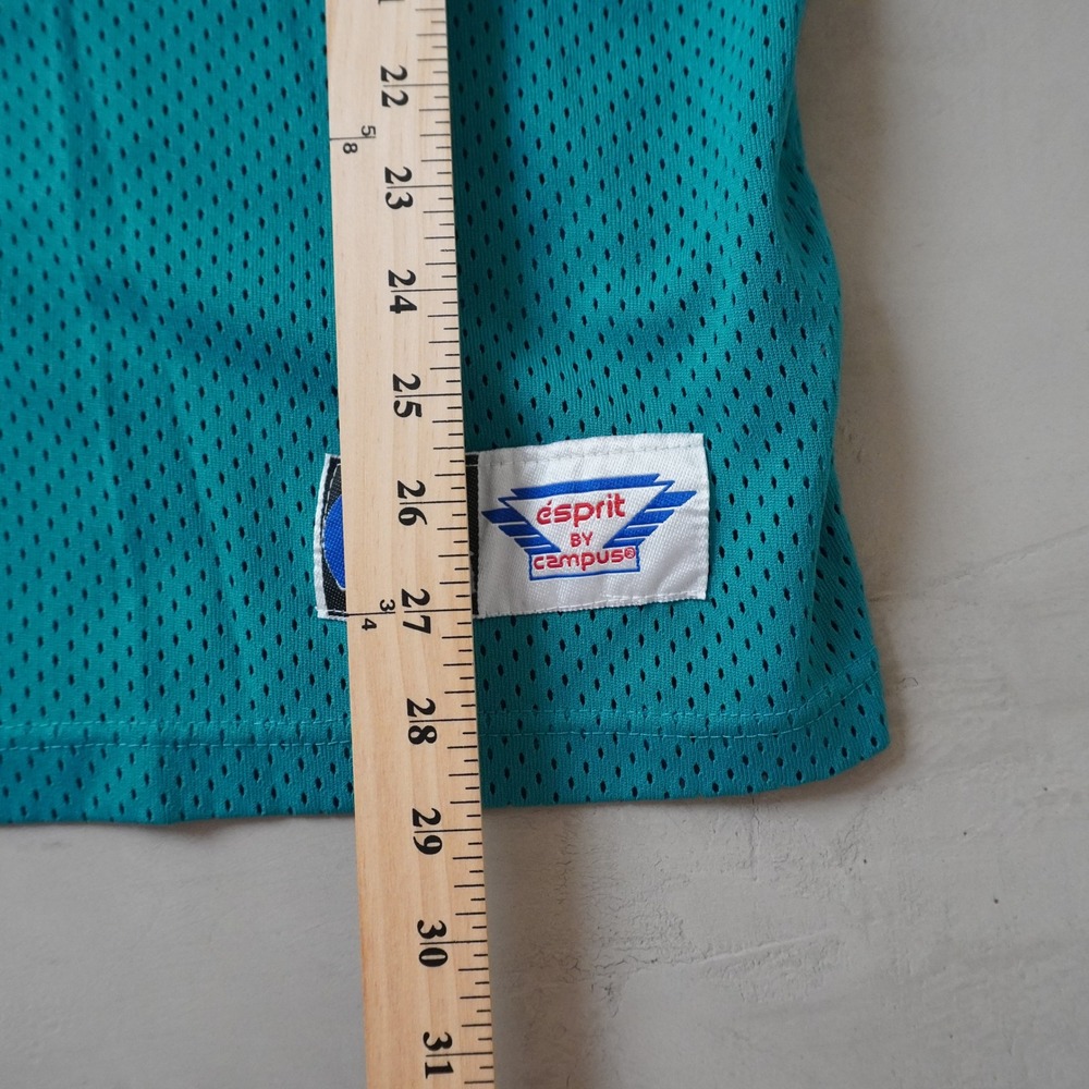 Vintage Miami 13 Mesh Jersey 2X Mens 90s Teal Football Gameday Esprit by Campus - Picture 7 of 8